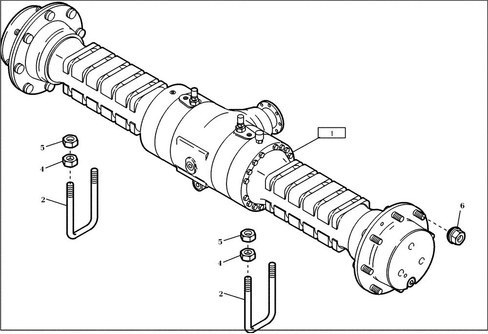 Схема запчастей Case 321D - (02.110[001]) - FRONT AXLE FAST GEAR (OPTION) (S/N 591052-UP) No Description
