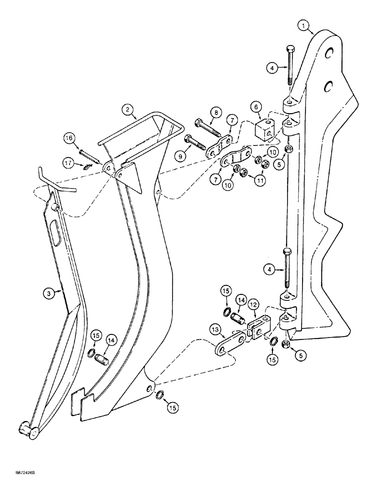 Схема запчастей Case 760 - (09-146) - CAST PLOW BLADE AND 10:1 CHUTE, 30 INCH COVER DEPTH, 2 INCH WIDE BLADE (89) - TOOLS