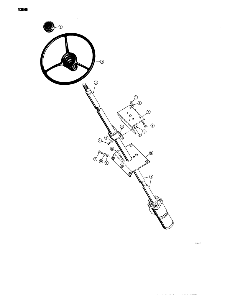Схема запчастей Case W14 - (136) - STEERING PUMP AND RELATED PARTS (05) - STEERING