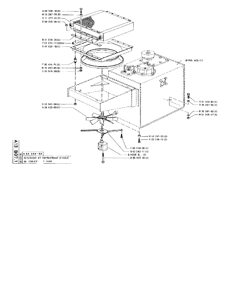 Схема запчастей Case 90BCL - (055) - OIL COOLER AND TANK (05) - UPPERSTRUCTURE CHASSIS