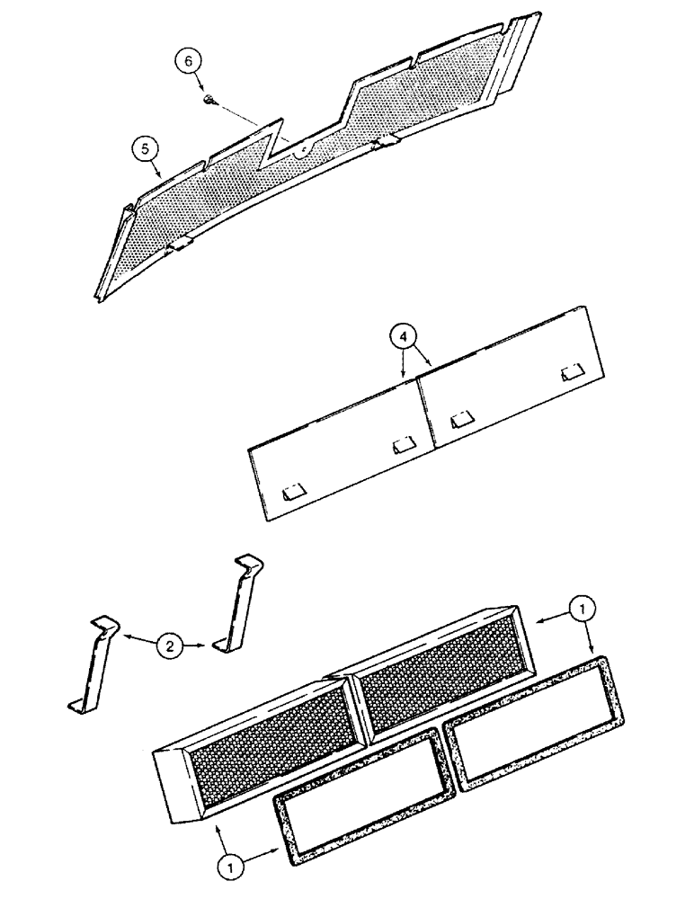 Схема запчастей Case 580SK - (9-212) - CAB AIR FILTER (09) - CHASSIS/ATTACHMENTS
