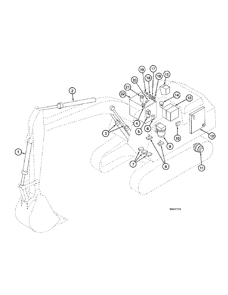 Схема запчастей Case 9050 - (1-10) - PICTORIAL INDEX, BASIC HYDRAULIC COMPONENTS (00) - PICTORIAL INDEX