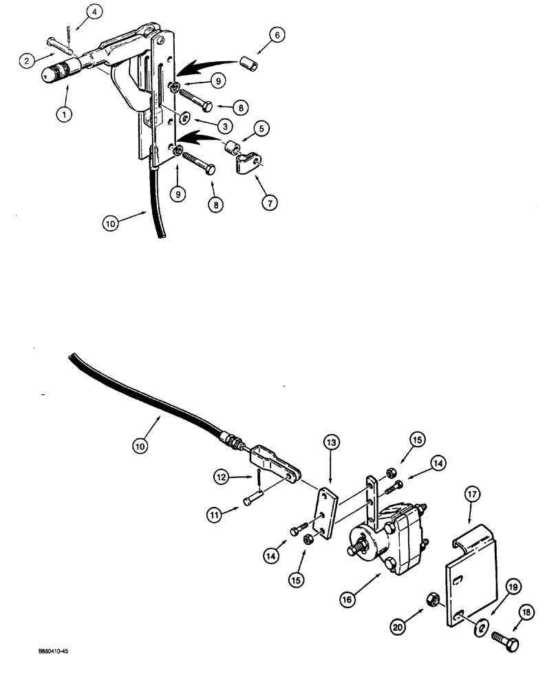 Схема запчастей Case CASE - (7-02) - PARKING BRAKE (07) - BRAKES