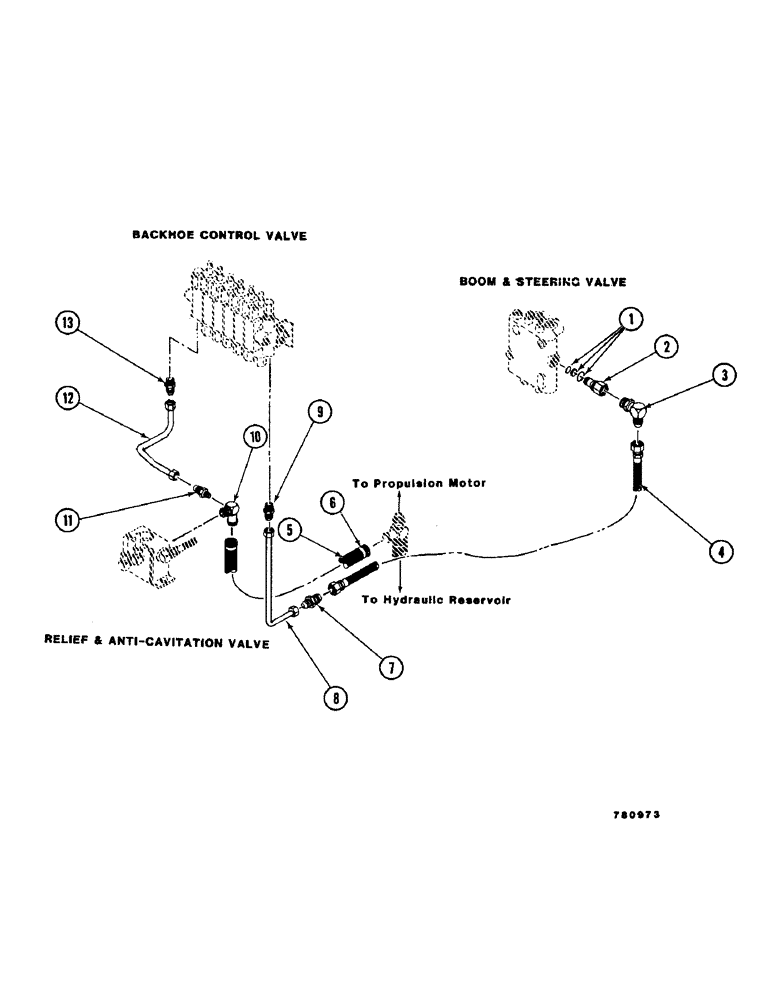 Схема запчастей Case D-70 - (20) - D-70 SUPPLY & RETURN HYDRAULIC LINES 