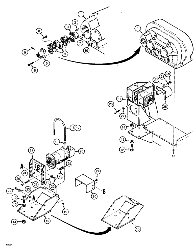 Схема запчастей Case 475 - (262) - CABLE PLOW ASSEMBLY, GEAR BOX AND MOTOR MOUNTING (89) - TOOLS