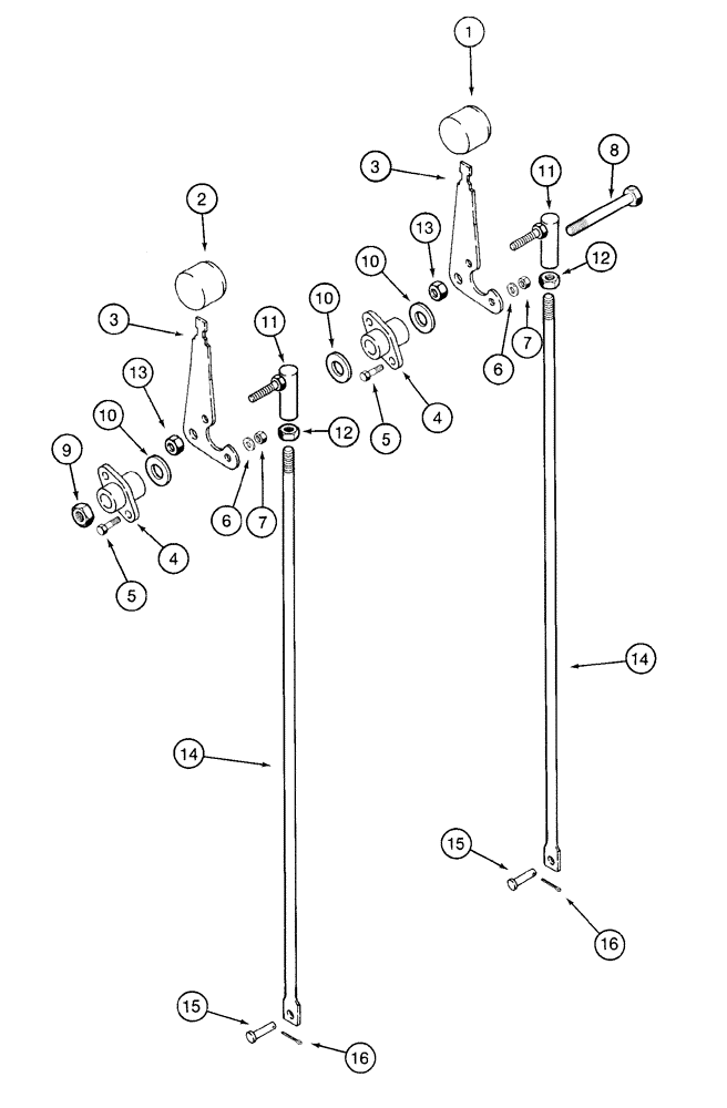 Схема запчастей Case 960 - (09-19) - CONTROLS ATTACHMENT LIFT (09) - CHASSIS