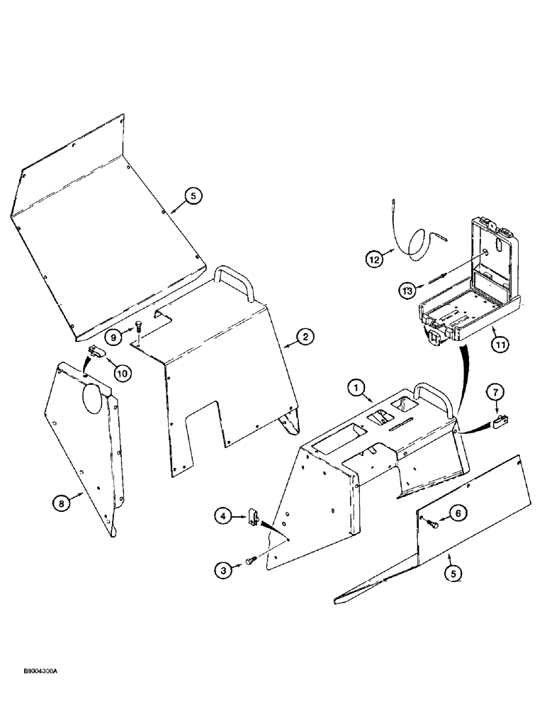 Схема запчастей Case 560 - (9-006) - OPERATORS COMPARTMENT, CONSOLES AND COVERS (09) - CHASSIS/ATTACHMENTS