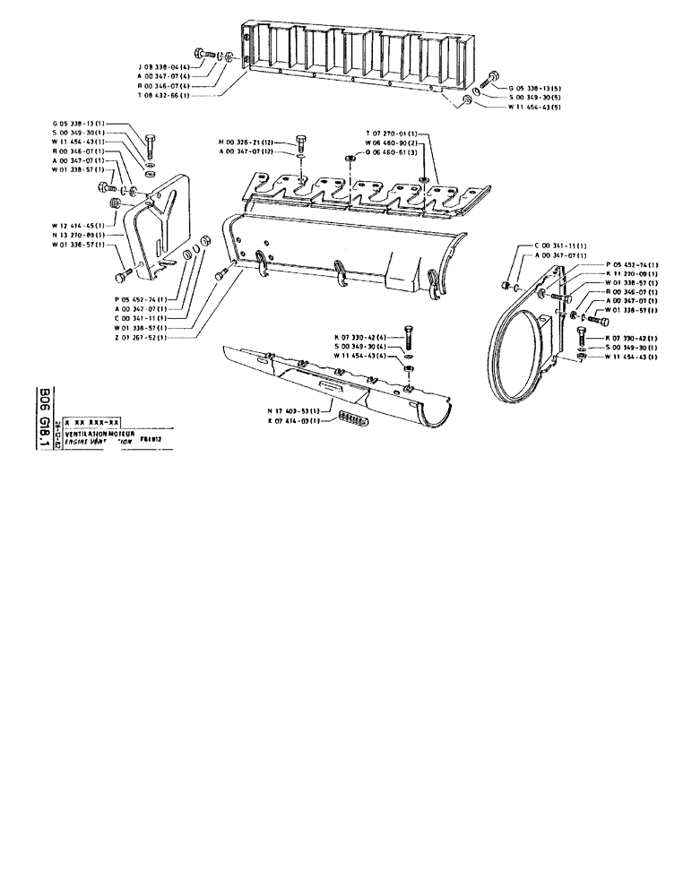 Схема запчастей Case 90BCL - (137) - ENGINE VENTILATION F6L912 (01) - ENGINE