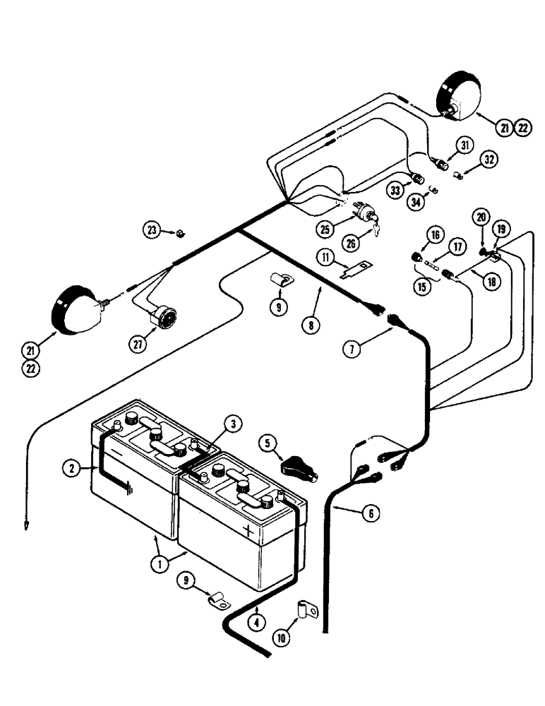 Схема запчастей Case 580 - (60) - ELECTRICAL SYSTEM, DIESEL WITH MECHANICAL SHUTTLE (55) - ELECTRICAL SYSTEMS