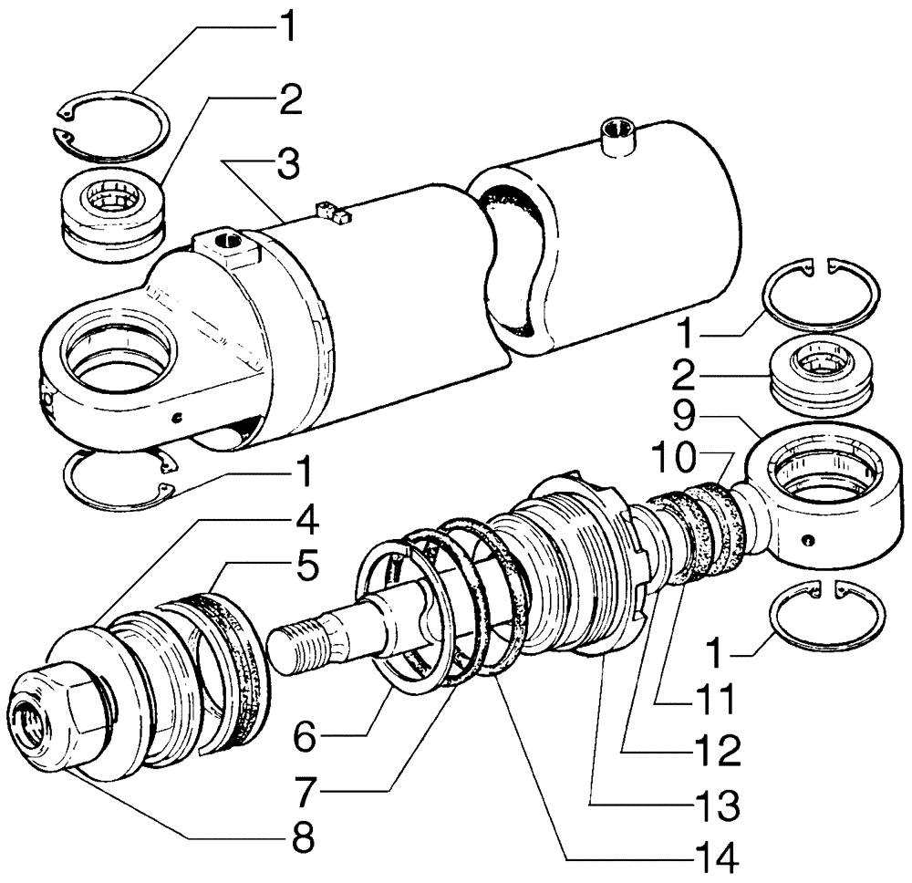 Схема запчастей Case 865B AWD - (08-76[01]) - ARTICULATION CYLINDER (08) - HYDRAULICS
