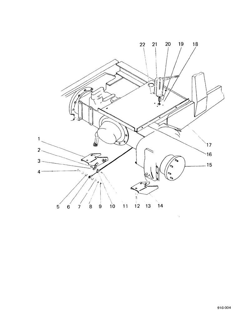 Схема запчастей Case 580F - (356) - HANDBRAKE, FOR GERMANY, UP TO NO 3.736.716 (33) - BRAKES & CONTROLS