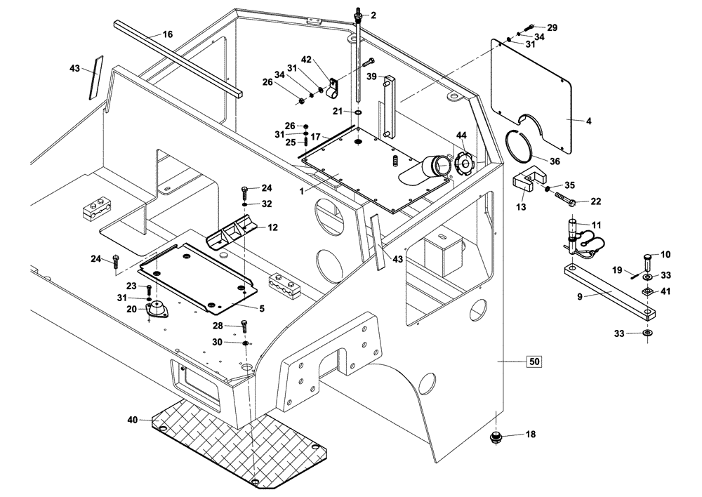 Схема запчастей Case DV204 - (12-170/124[03]) - CHASSIS (12) - Chassis/Attachments