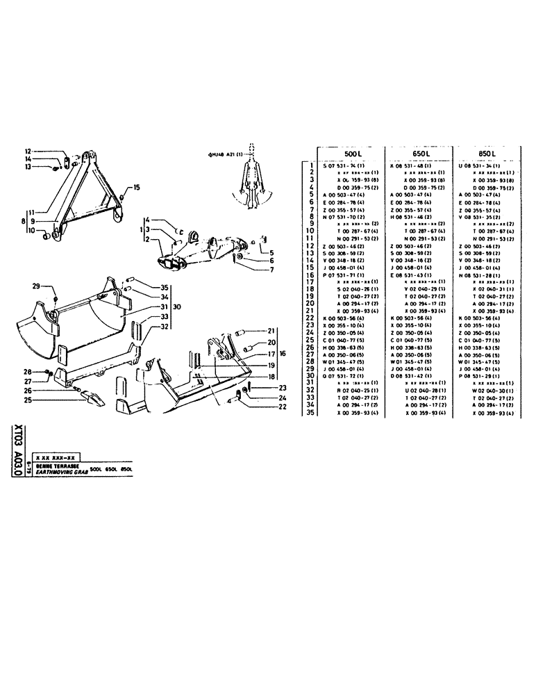 Схема запчастей Case 160CK - (345) - EARTHMOVING GRAB (18) - ATTACHMENT ACCESSORIES