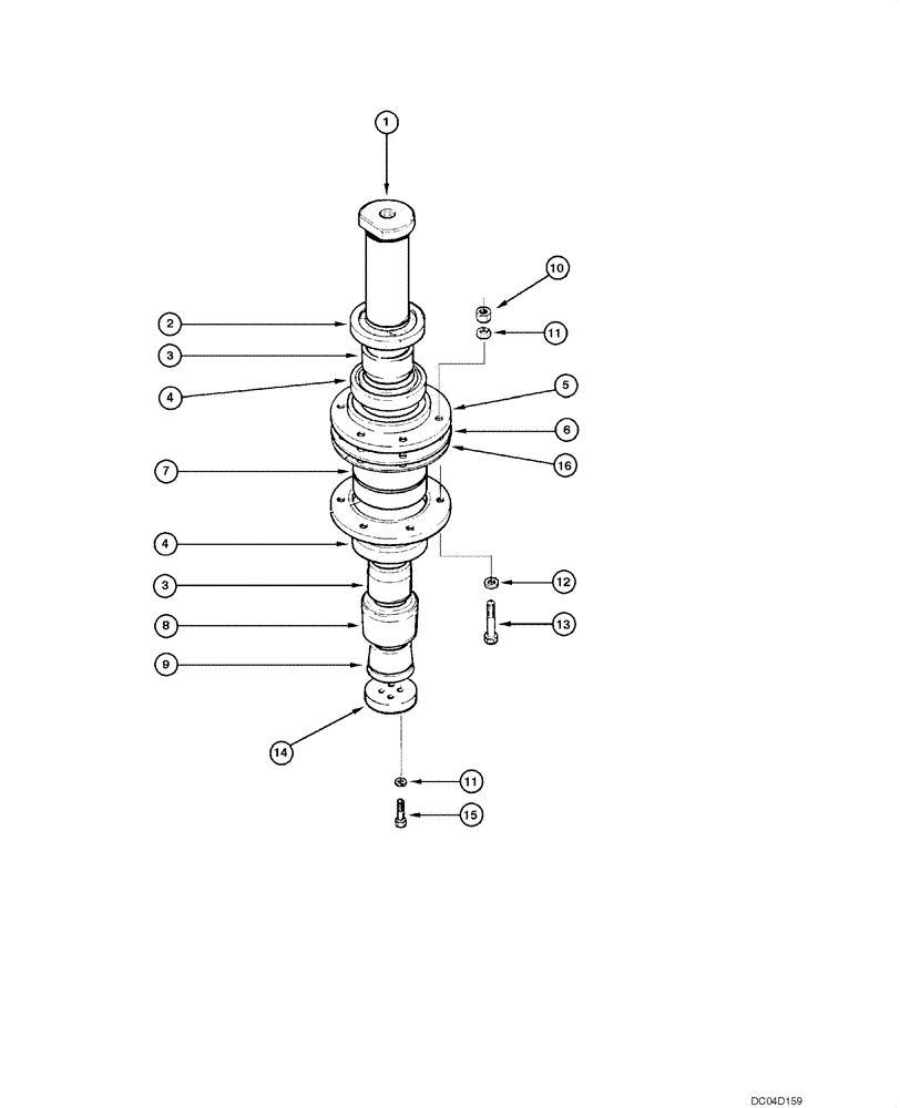 Схема запчастей Case 885 - (09.03[00]) - LINK ASSEMBLY (09) - CHASSIS