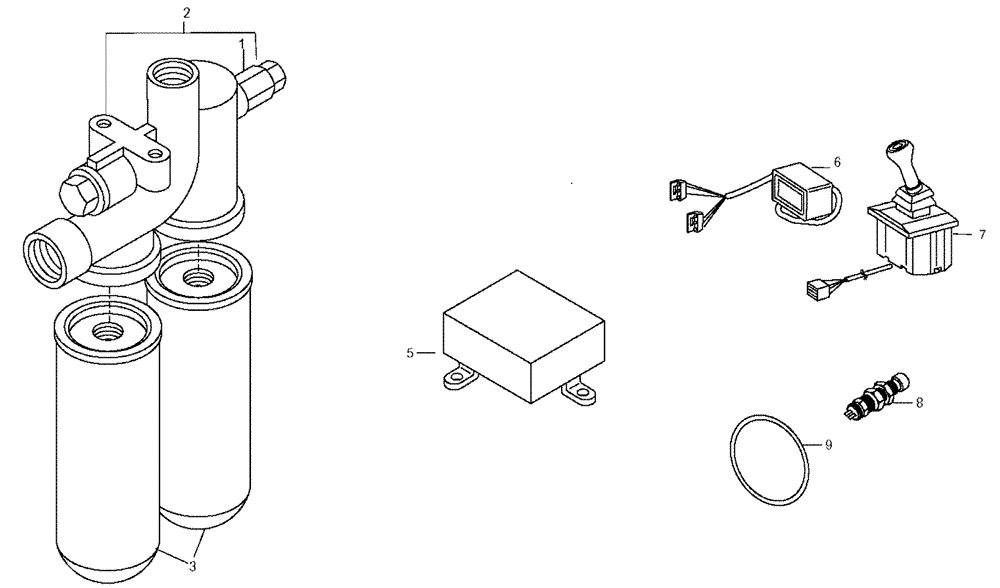 Схема запчастей Case 330 - (18A00010590[01]) - TRANSMISSION - LOOSE PARTS (87442764) (03) - Converter / Transmission