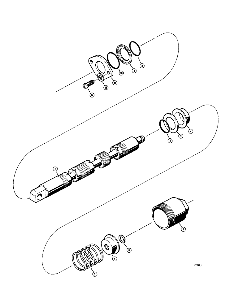 Схема запчастей Case W8C - (236) - DROTT CLAM SPOOLS DOUBLE ACTING WITHOUT SOLENOID (08) - HYDRAULICS