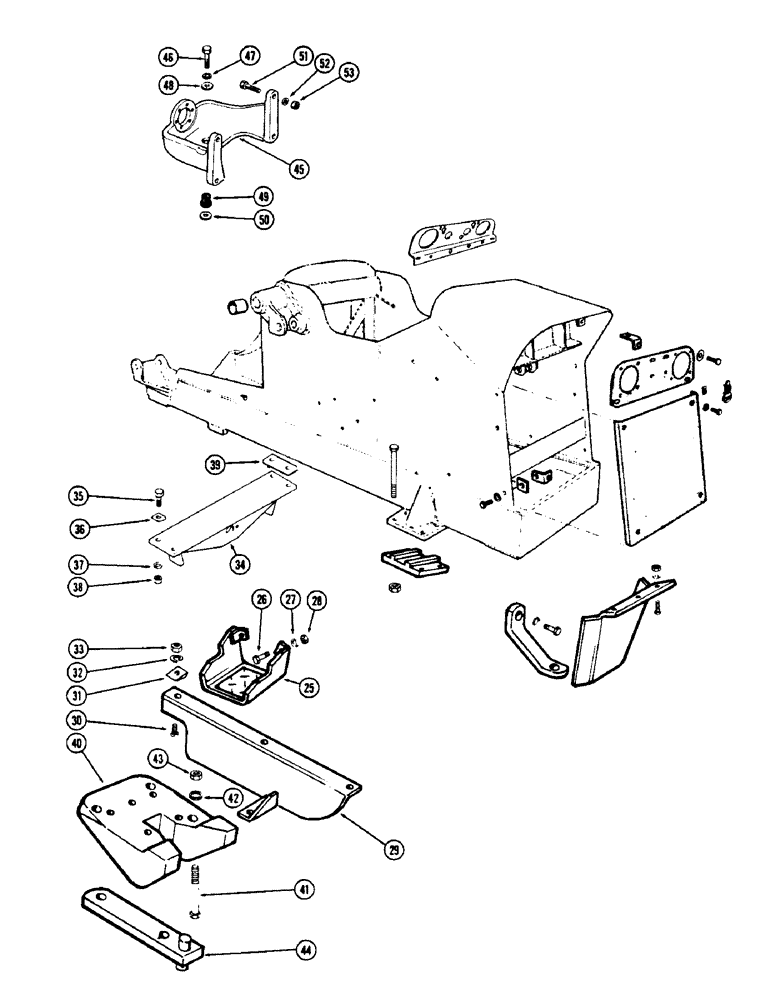 Схема запчастей Case W5A - (144) - CHASSIS AND ATTACHING PARTS (09) - CHASSIS