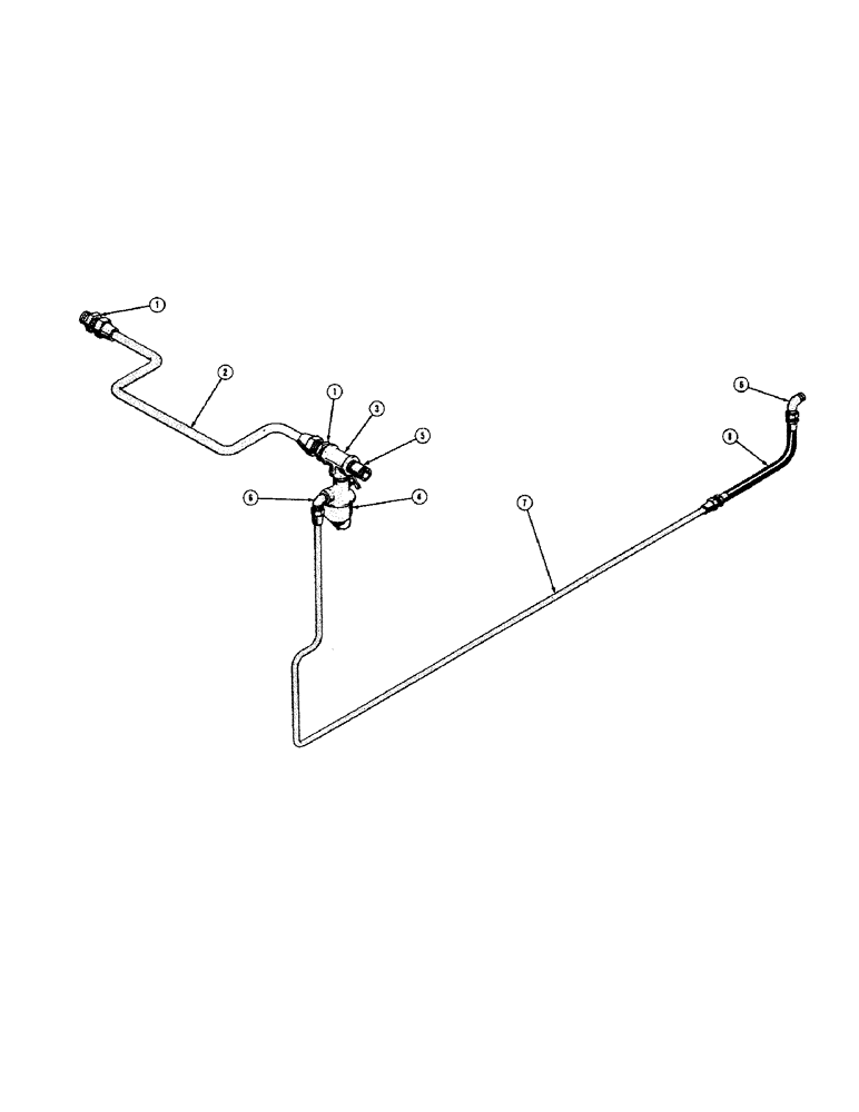 Схема запчастей Case 520 - (020[1]) - FUEL LINES, BACKHOE, GAS MODELS (02) - FUEL SYSTEM