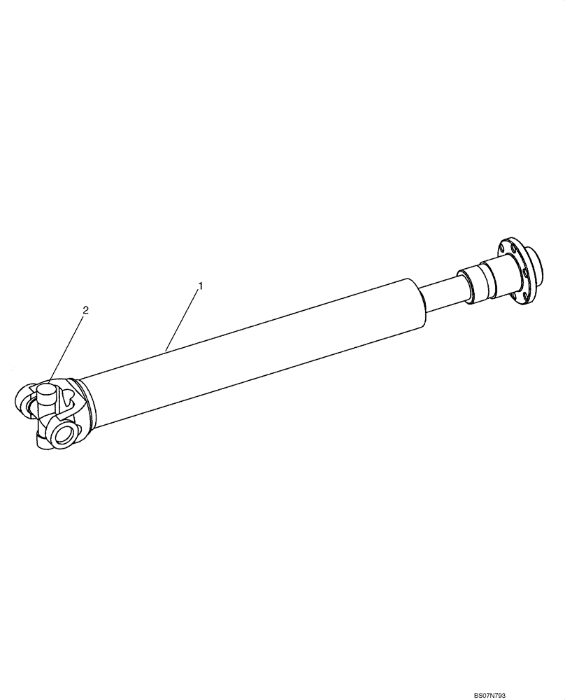 Схема запчастей Case 521E - (06-28) - DRIVE SHAFT, ENGINE (06) - POWER TRAIN
