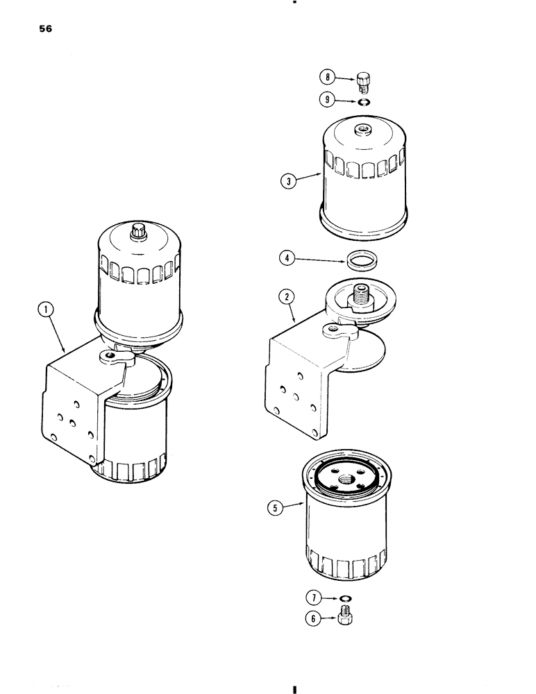 Схема запчастей Case W11 - (056) - FUEL FILTER (03) - FUEL SYSTEM