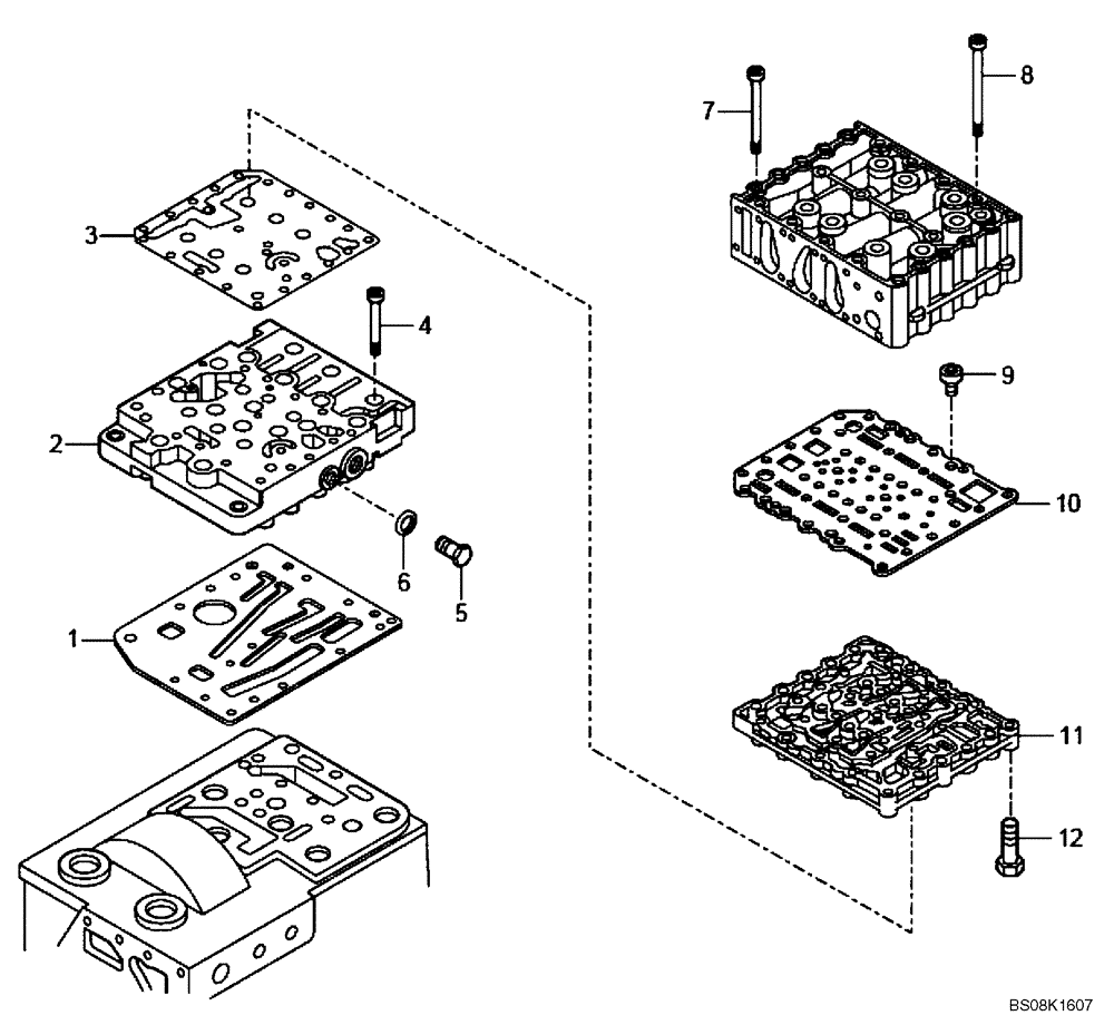 Схема запчастей Case 327B - (18A00001005[001]) - GEARSHIFT SYSTEM (P.I.N. HHD0327BN7PG57000 AND AFTER) (84168873) (03) - Converter / Transmission