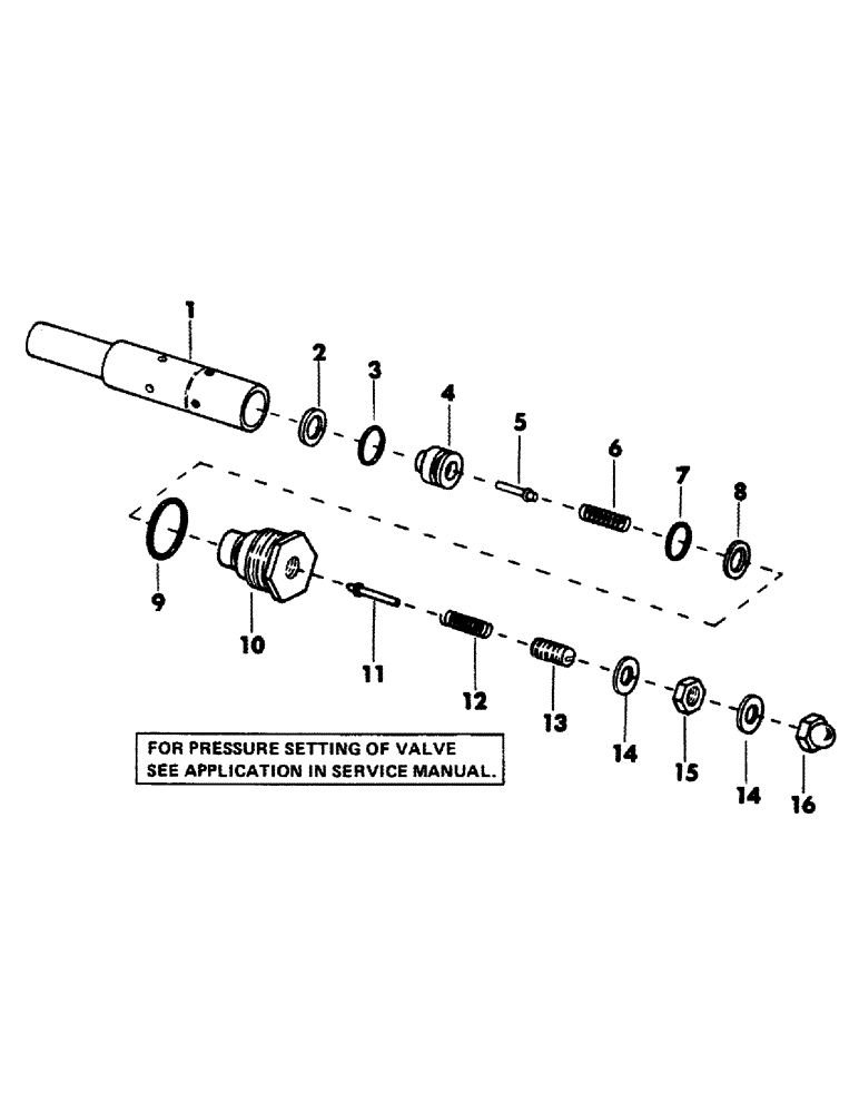 Схема запчастей Case 40BLC - (262) - MAIN RELIEF CARTRIDGE (07) - HYDRAULIC SYSTEM