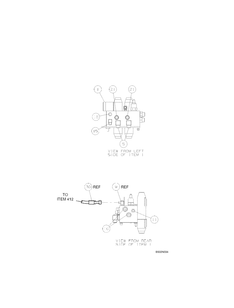 Схема запчастей Case 686G - (8-53B) - MANIFOLD, STABILIZER CONTROL (SERIES 2 ASN 686G JFE0000705; 686GXR JFE0001847; 688G JFE0003612) (08) - HYDRAULICS