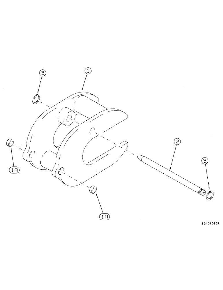 Схема запчастей Case 590 - (9-065A) - CONCRETE BREAKER FORK (09) - CHASSIS/ATTACHMENTS