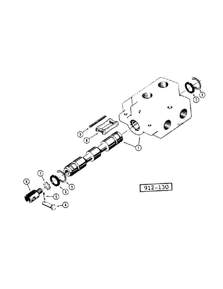 Схема запчастей Case 35 - (306) - D45399 DIVERSION VALVE 