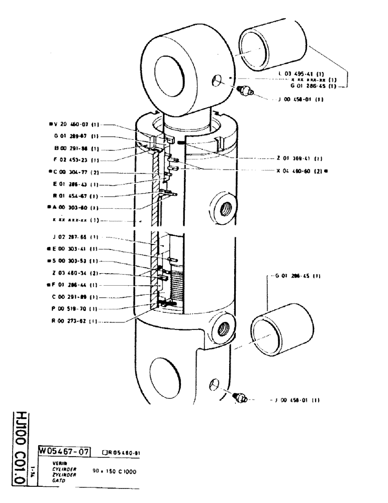 Схема запчастей Case GC120 - (178) - CYLINDER 