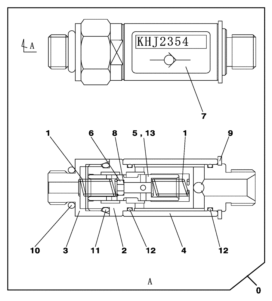 Схема запчастей Case CX330 - (08-79B) - CHECK VALVE (08) - HYDRAULICS