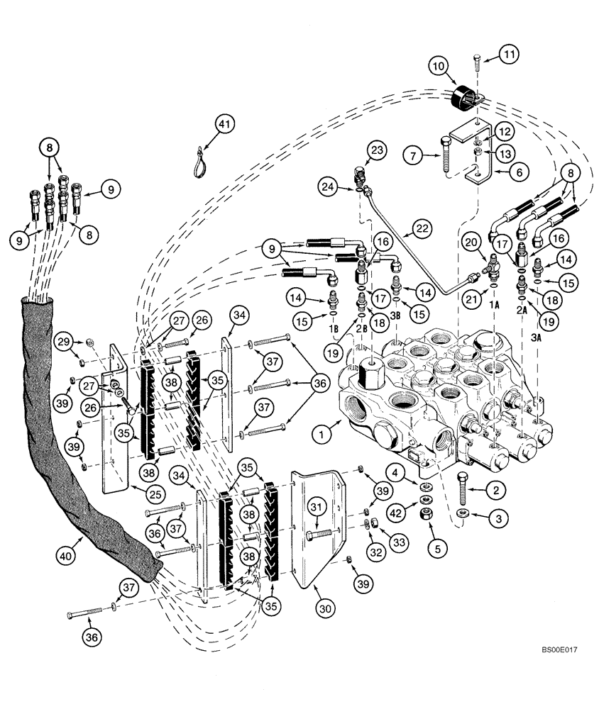 Схема запчастей Case 921C - (08-30) - HYDRAULICS - LOADER CONTROL, REMOTE (08) - HYDRAULICS