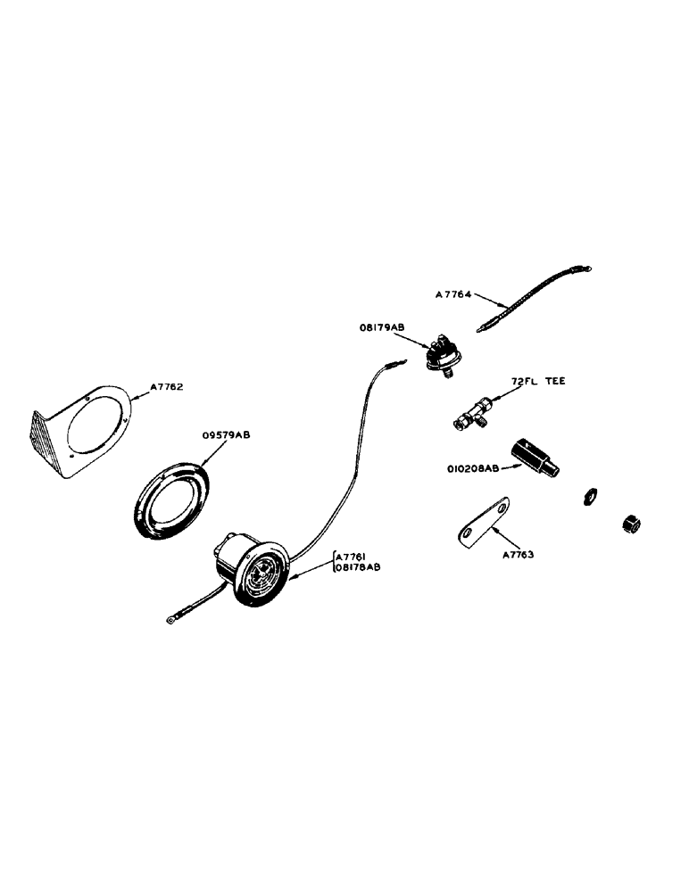 Схема запчастей Case 425 - (045) - POWRCEL DIESEL ENGINE, ENGINE HOUR METER (10) - ENGINE