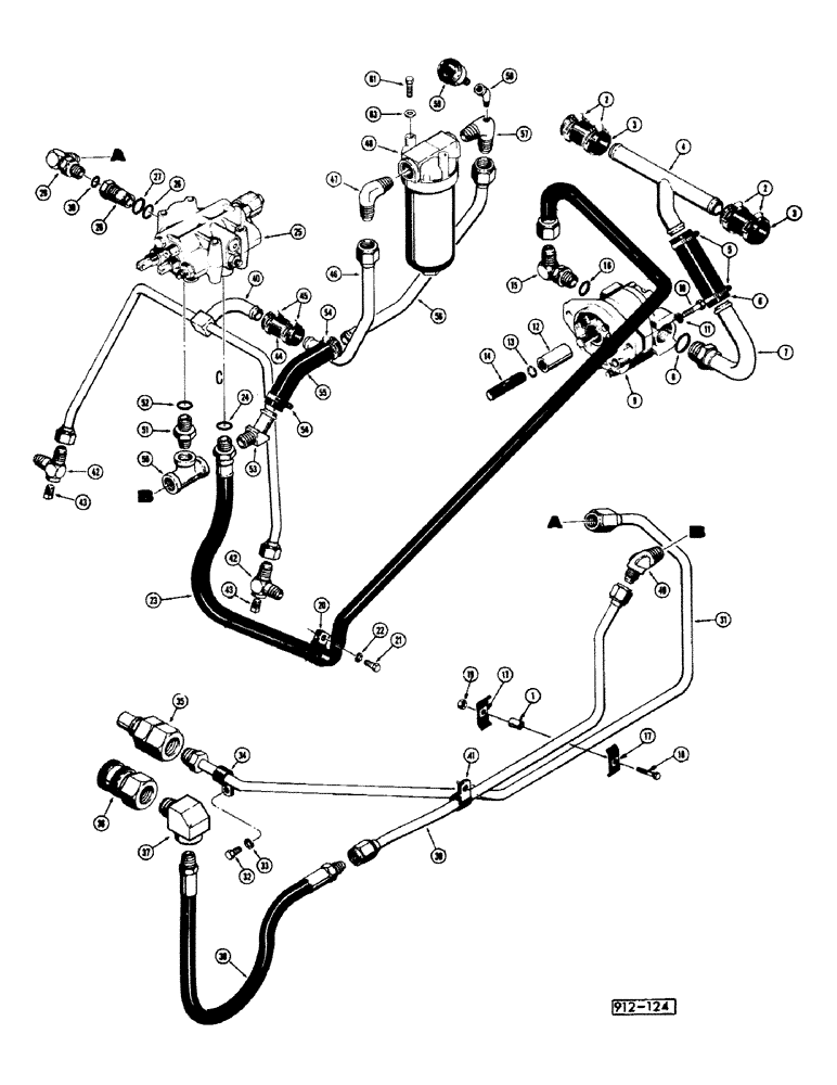 Схема запчастей Case 35 - (032) - LOADERS HYDRAULICS 