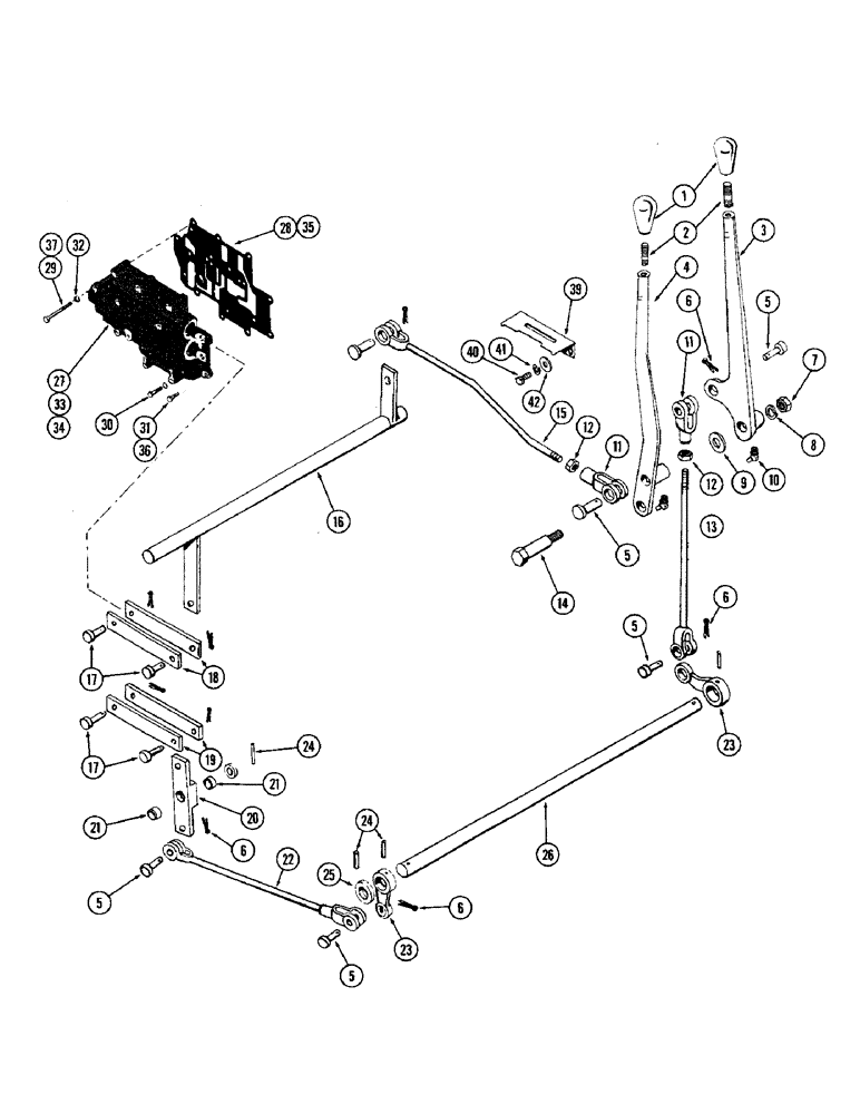 Схема запчастей Case W9A - (086) - FORWARD - REVERSE AND RANGE SHIFT CONTROL (06) - POWER TRAIN