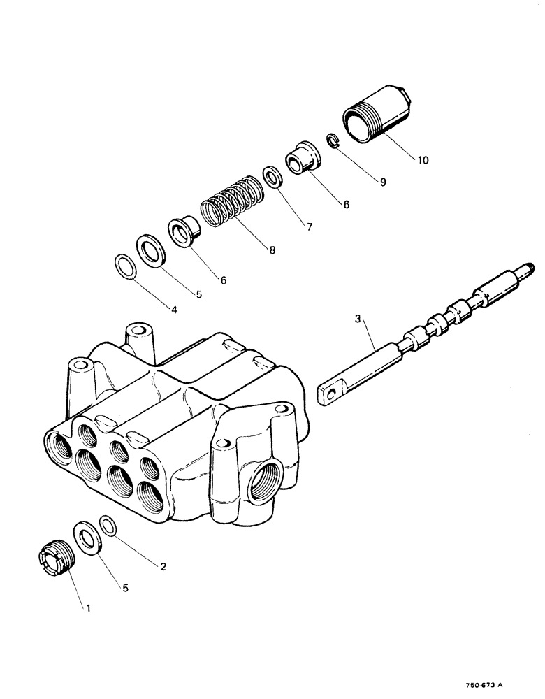 Схема запчастей Case 580F - (166) - LOADER CONTROL VALVE, CLAM SPOOL (35) - HYDRAULIC SYSTEMS