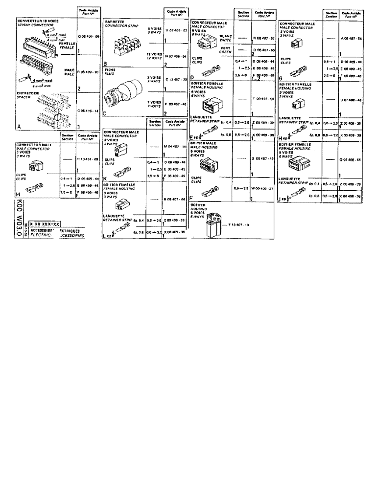 Схема запчастей Case 90BCL - (323) - ELECTRICAL ACCESSORIES (06) - ELECTRICAL SYSTEMS
