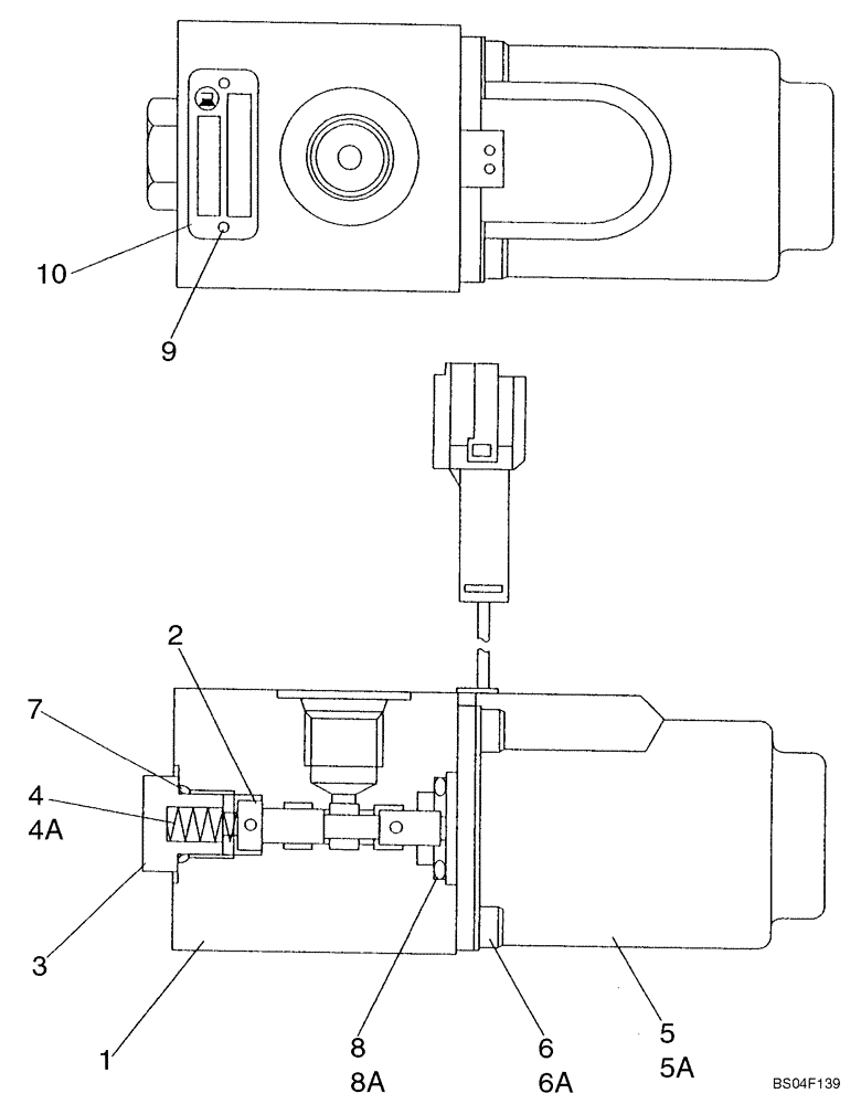 Схема запчастей Case CX135SR - (08-092) - VALVE, SOLENOID (08) - HYDRAULICS