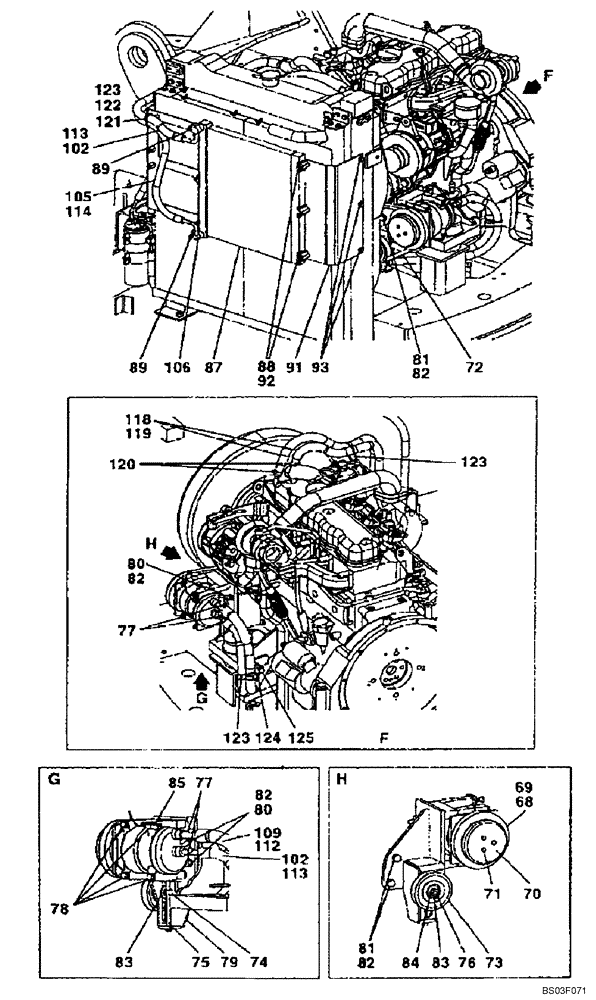 Схема запчастей Case CX135SR - (09-33) - AIR CONDITIONING SYSTEM (09) - CHASSIS/ATTACHMENTS
