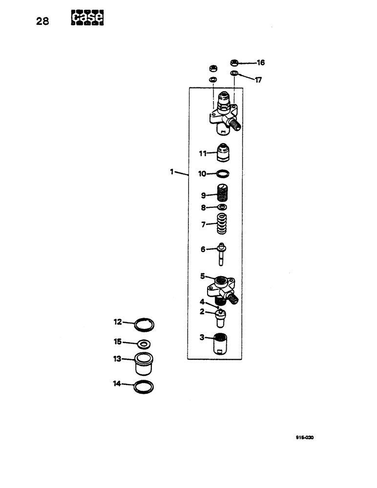 Схема запчастей Case LEYLAND - (28) - INJECTOR 