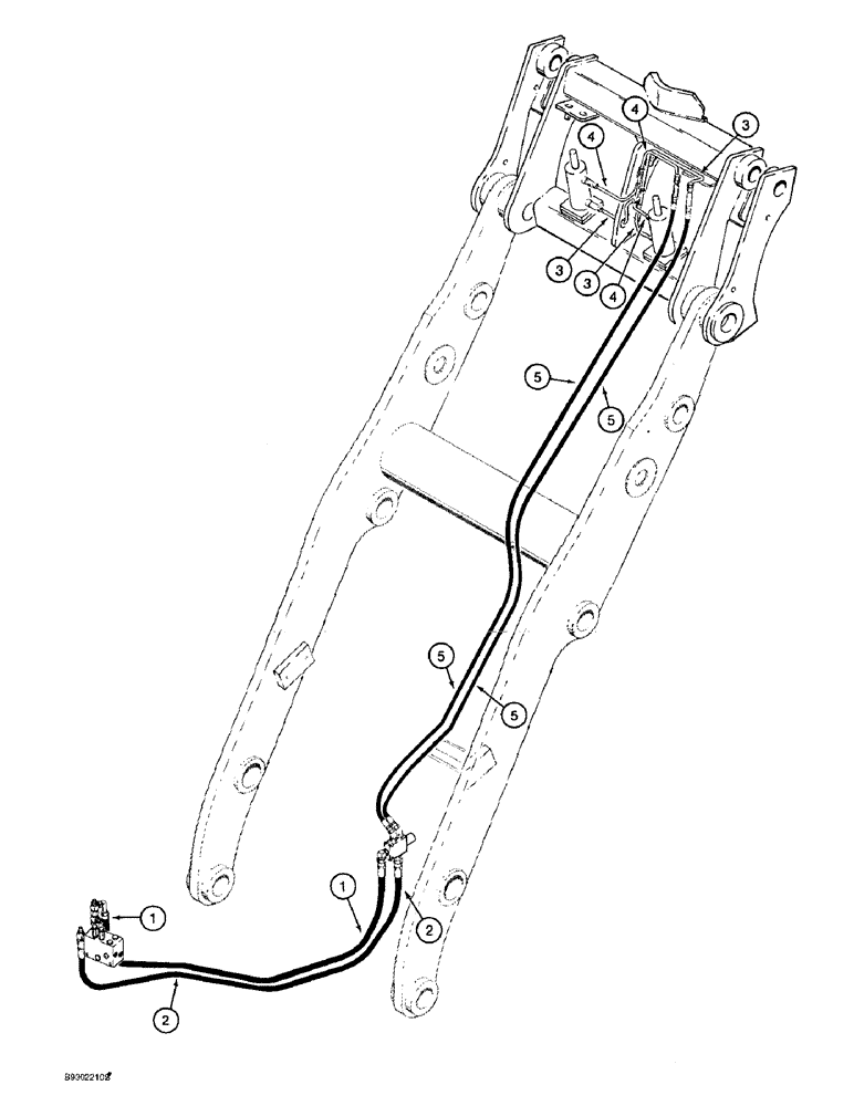 Схема запчастей Case 621B - (1-32) - PICTORIAL INDEX, COUPLER HYDRAULIC CIRCUIT, XL LOADER (00) - PICTORIAL INDEX