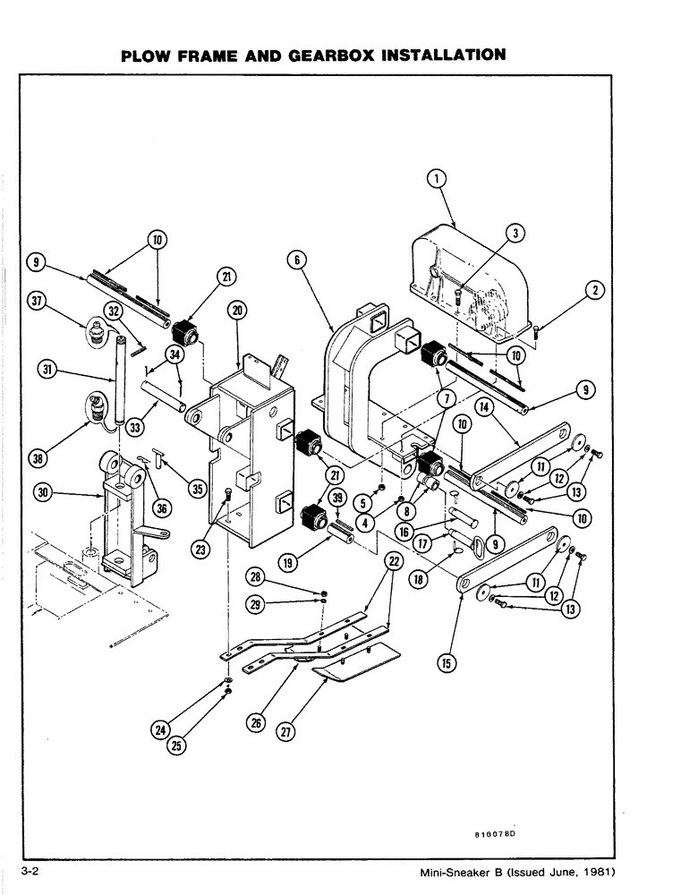 Схема запчастей Case CASE - (3-02) - PLOW FRAME AND GEARBOX INSTALLATION (18) - MISCELLANEOUS
