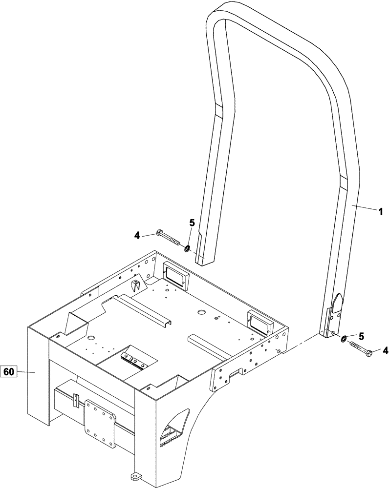 Схема запчастей Case DV204 - (12-575/4[02]) - FRAME ROPS (12) - Chassis/Attachments