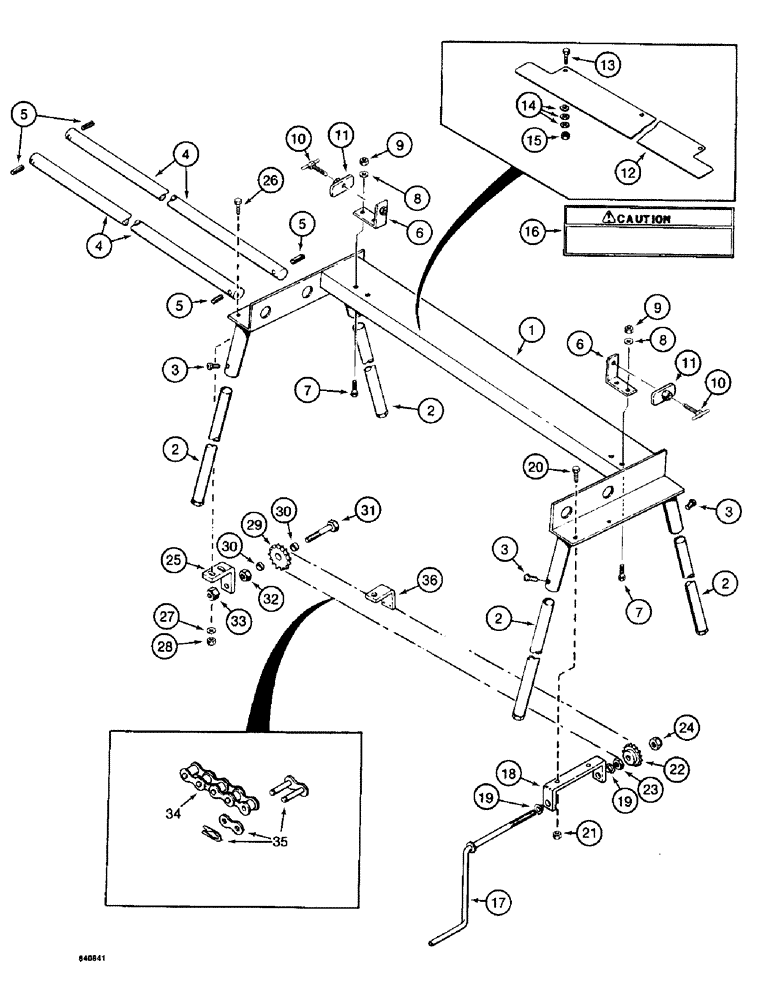 Схема запчастей Case 1187 - (334) - TOOL GRINDER STAND (05) - UPPERSTRUCTURE CHASSIS