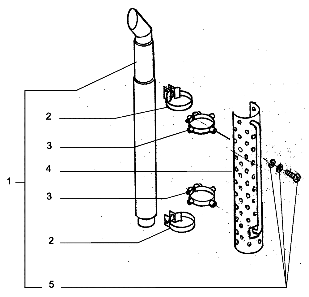 Схема запчастей Case 325 - (0.077[02]) - EXHAUST MANIFOLD (01) - ENGINE
