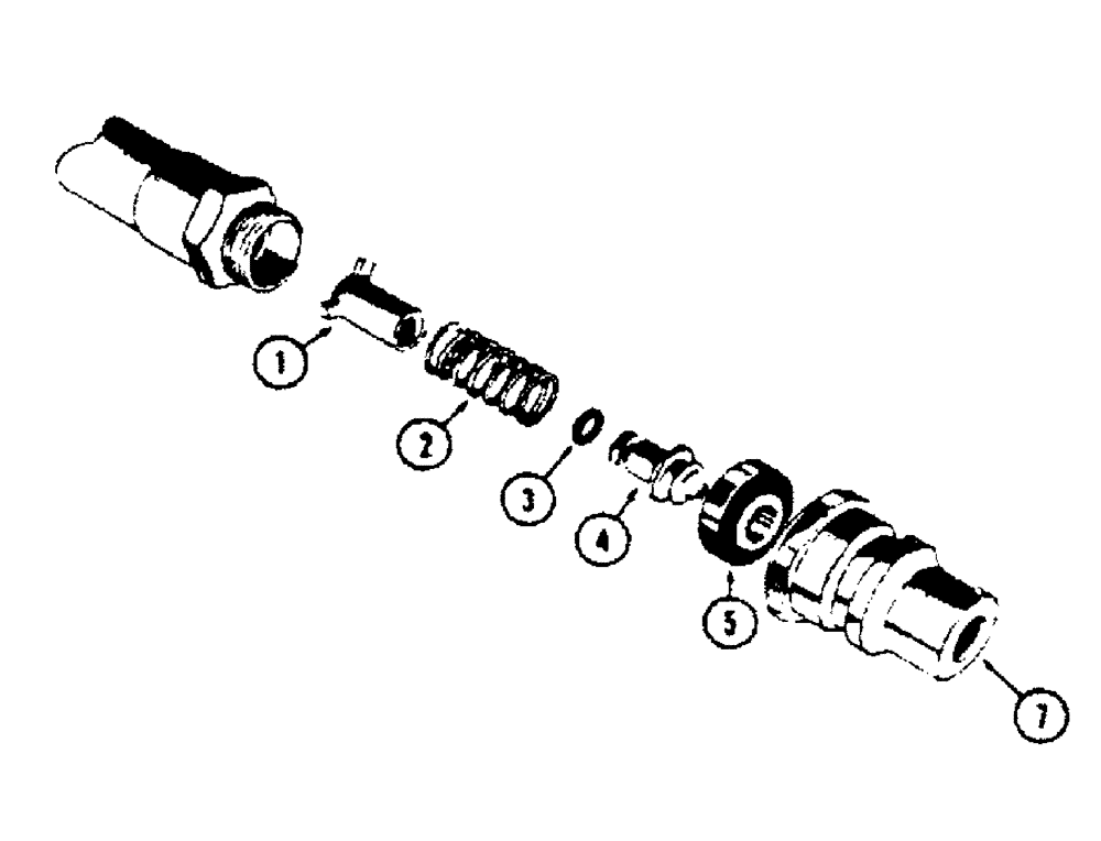 Схема запчастей Case 450 - (170[1]) - A28541 COUPLING - MALE (07) - HYDRAULIC SYSTEM