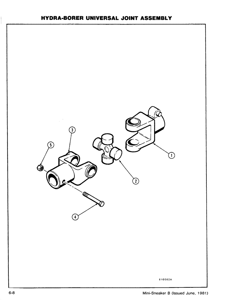 Схема запчастей Case CASE - (6-08) - HYRDA-BORER UNIVERSAL JOINT ASSEMBLY (18) - MISCELLANEOUS