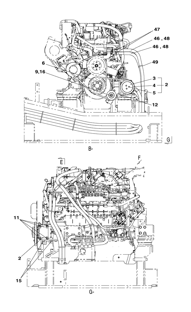 Схема запчастей Case CX350C - (09-017[02]) - CAB AIR CONDITIONING (09) - CHASSIS/ATTACHMENTS