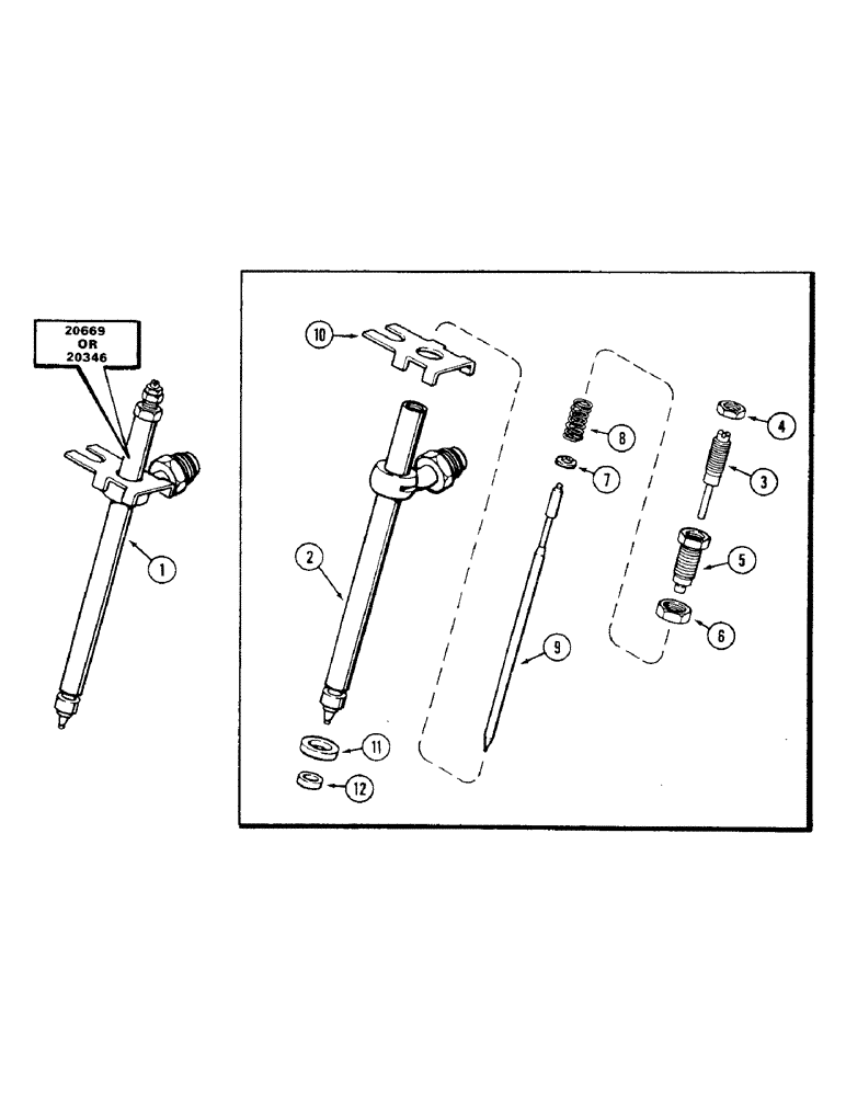 Схема запчастей Case 475 - (068) - FUEL INJECTOR NOZZLES, 336BD DIESEL ENGINE (10) - ENGINE