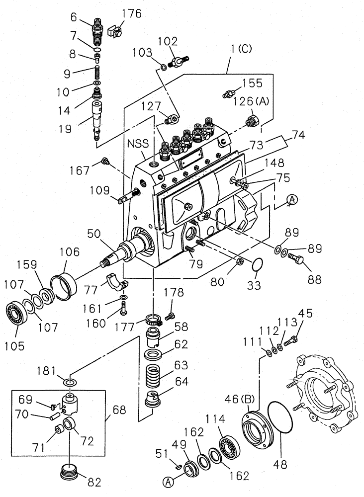 Схема запчастей Case CX210N - (03-07A) - FUEL INJECTION PUMP (03) - FUEL SYSTEM